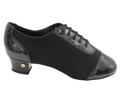 CD9322 Black Patent &amp; Oxford with 1.5" Latin heel in the photo