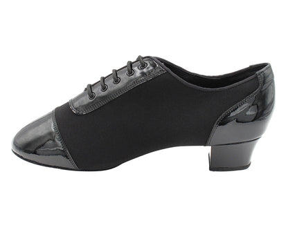 CD9322 Black Patent &amp; Oxford with 1.5" Latin heel in the photo