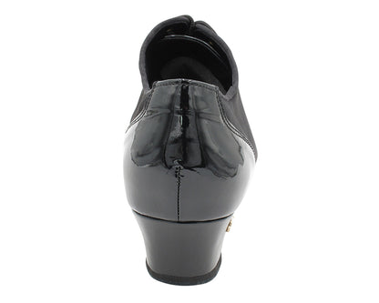 CD9322 Black Patent &amp; Oxford with 1.5" Latin heel in the photo