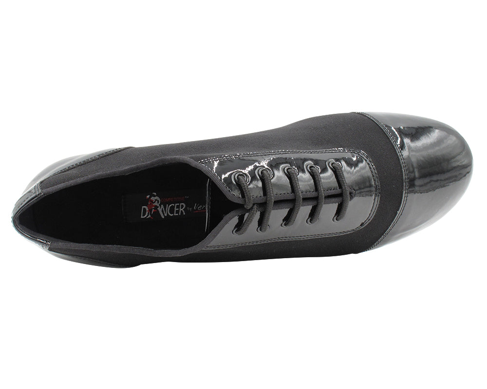 CD9322 Black Patent &amp; Oxford with 1.5" Latin heel in the photo