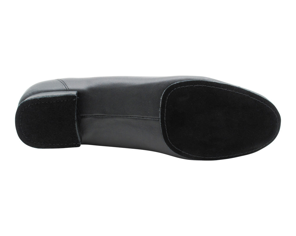 CD9436 Black Leather (Split Sole) with 1" Heel in the photo