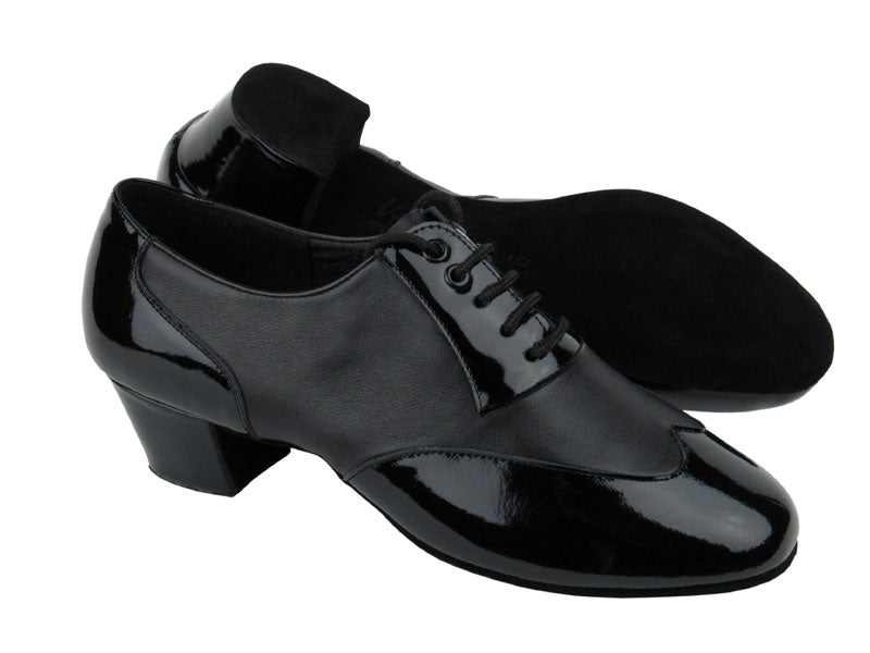 CM100101 Black Patent &amp; Black Leather with 1.5&quot; heel in the photo