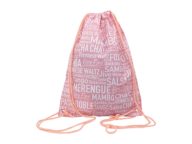 Drawstring Backpack - Pink (back)