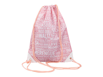 Drawstring Backpack - Pink (front)