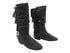 Jackie Boots Black Suede with 0.5" EVA Heel in the photo