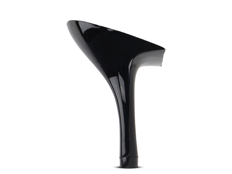 Limited Edition (382) 3 inch Slim Black Plated Heel