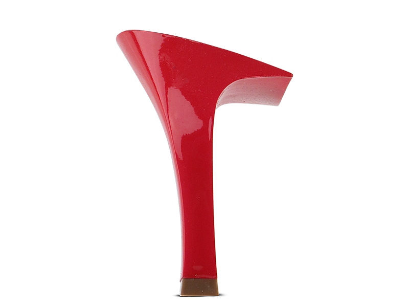 Limited Edition (6652) 3 inch Square Red Plated Heel