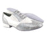 M100101 107 Silver Scale_F_B_210 White Patent_M with 1" Heel in the photo