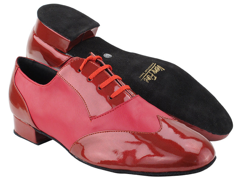 M100101 131 Red Patent_F_B_Red Leather_M with Men 1&quot; Standard Heel (2002) in the photo