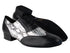 M100101 14 Black Leather_F_B_250 Silver Snake_M with 1" Standard Heel in the photo