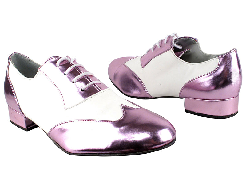 M100101 150 Purple PU_F_B_White PU_M with 1&quot; standard heel in the photo