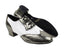 M100101 224 Snake Grey_F_B_White Patent_M with 1.5" Latin Heel in the photo