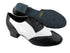 M100101 Black Leather_F_B_White Leather_M with 1" Standard heel in the photo