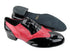 M100101 Black Patent_F_B_175 Red Snake_M with 1" Standard heel in the photo