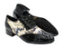 M100101 Black Patent_F_B_291 Black Gold Granite_M with Men 1" Standard Heel (2002) in the photo