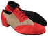 M100101 Red Satin _F_B_Gold Stardust_M with Men 1" Standard Heel (2002) in the photo