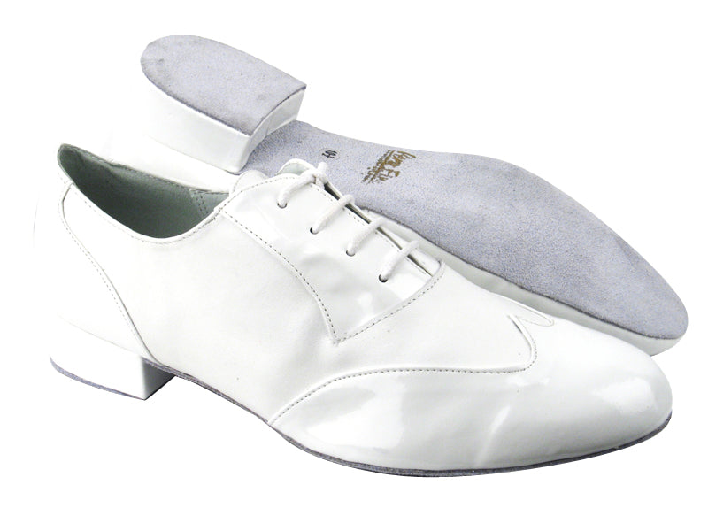 M100101 WHITE PATENT &amp; Leather with 1&quot; Heel in the photo