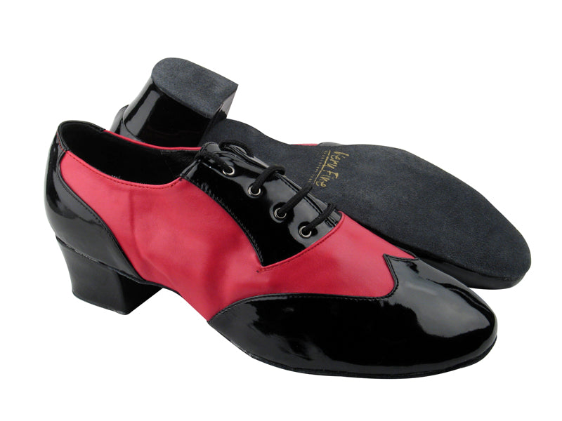 M100101 Black Patent &amp; Red Leather with 1.5&quot; Heel in the photo