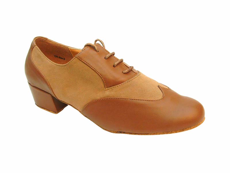 M100101 Coffee Brown &amp; Brown Nubuck with 1.5&quot; heel in the photo