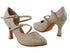 PP201 Beige Leather with 3" Heel in the photo