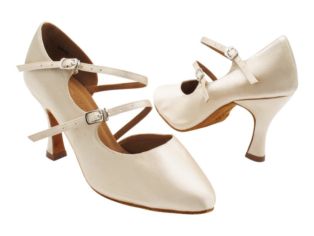 PP201 140 Flesh Satin with 3" Heel (YQG) in the photo