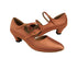 PP201 Tan Satin with 1.2" cuban heel in the photo