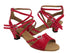 PP202 Red Leather with 1.2" cuban heel in the photo