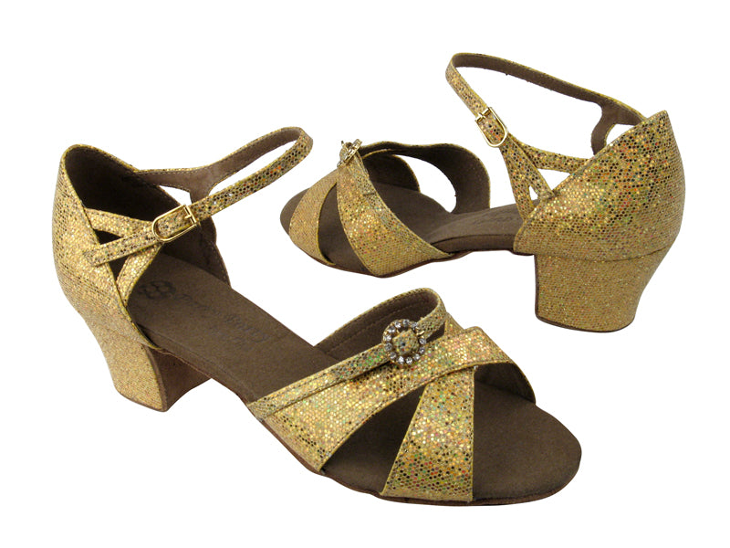 PP204A BF29 Gold Scale with 1.6&quot; Medium heel in the photo