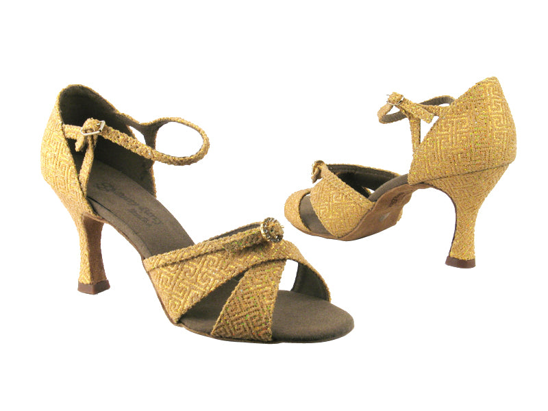 PP204 BD90 Tan Pearl with 3&quot; heel in the photo