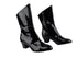 VFBoot PP205A Ankle Bootie Black Patent with 1.6" Thick Cuban Heel in the photo