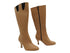 VFBoot PP205 Boot Beige Brown Leather with 2.75" Flare Heel (11006) in the photo