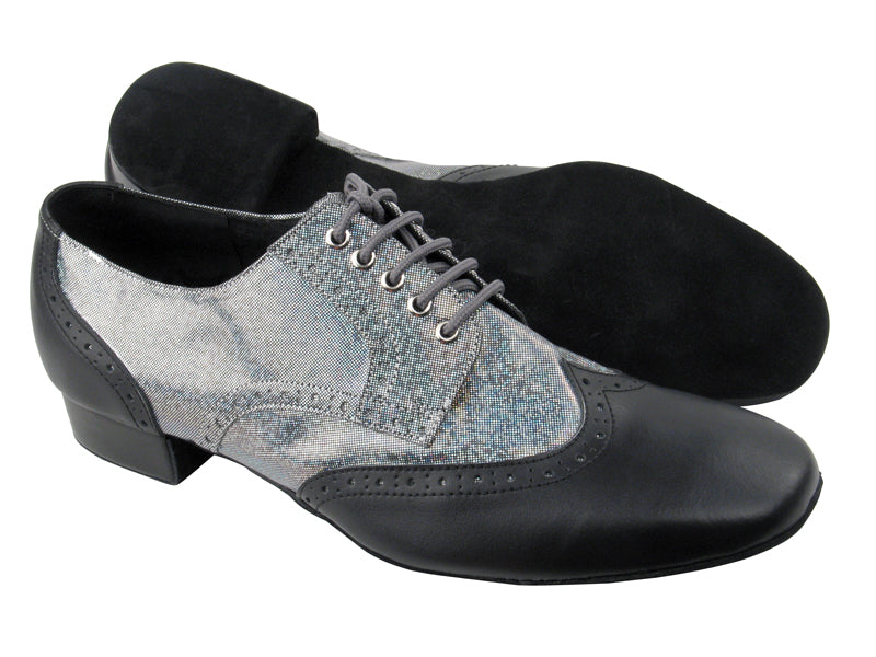 PP301 Black Leather_BD30 Laser Black with 1&quot; Standard heel in the photo