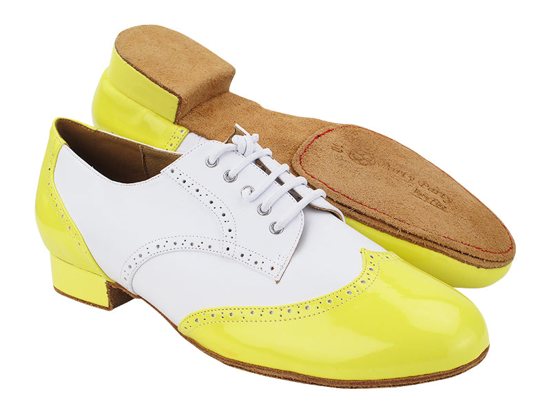 PP301DB 226 Fluorescent Yellow_F_B_White Leather_M