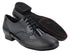 PP301DB Black Leather & Black Patent with 1" standard heel in the picture