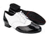 PP301DB Black Patent & White Leather with 1" Standard Heel (068) in the photo