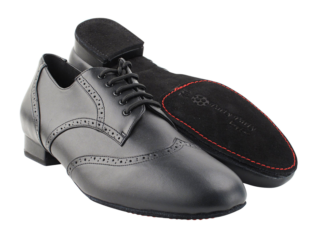 PP301DB Black Leather with 1&quot; Standard Heel in the photo