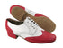 PP301 BB10 Red Leather & White Leather with 1" Heel in the photo