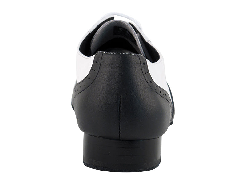 PP301 Black Leather &amp; White Leather
