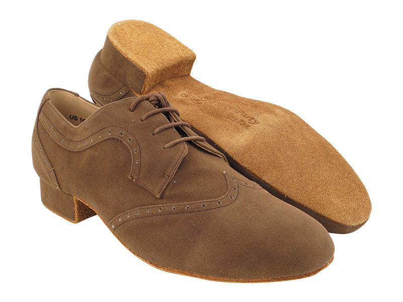 PP302 Brown Suede with 1&quot; Standard Heel (068) in the photo