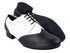 PP302 Black Leather_FB & White Leather_M with 1" Standard Heel in the photo