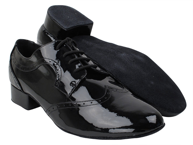 PP302 Black Patent with 1&quot; Standard Heel in the photo