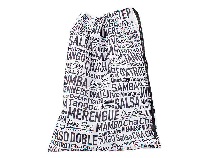 Polyester drawstring Shoe Bag - White