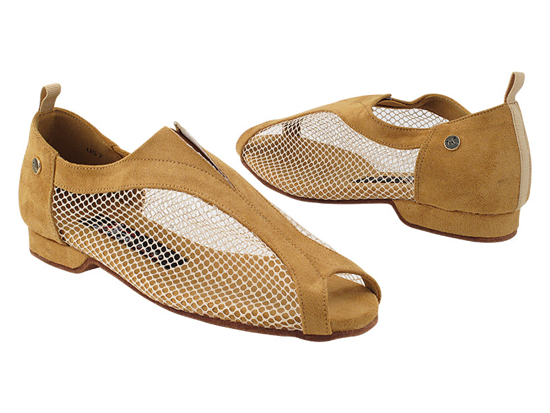 ProComfort30 Brown Oxford Nubuck &amp; Brown Mesh with flat EVA heel in the photo