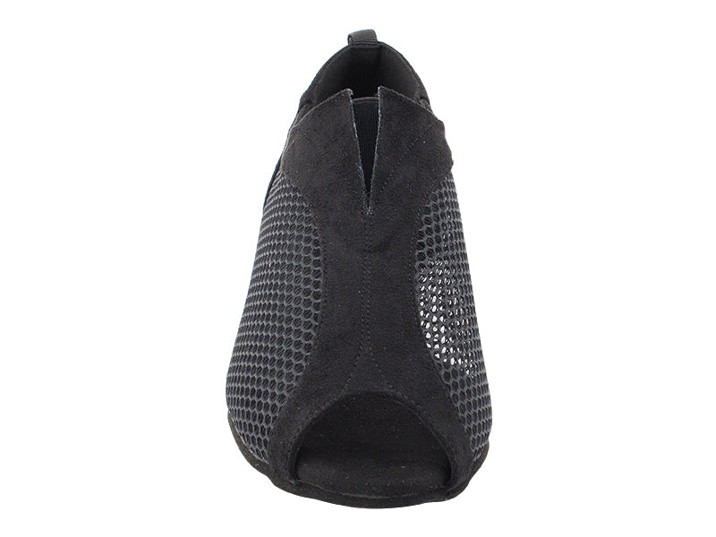 ProComfort30 Black Oxford Nubuck &amp; Black Mesh with flat EVA heel in the photo