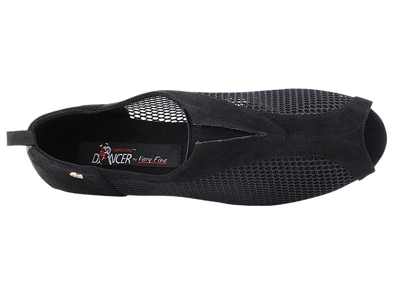 ProComfort30 Black Oxford Nubuck &amp; Black Mesh with flat EVA heel in the photo