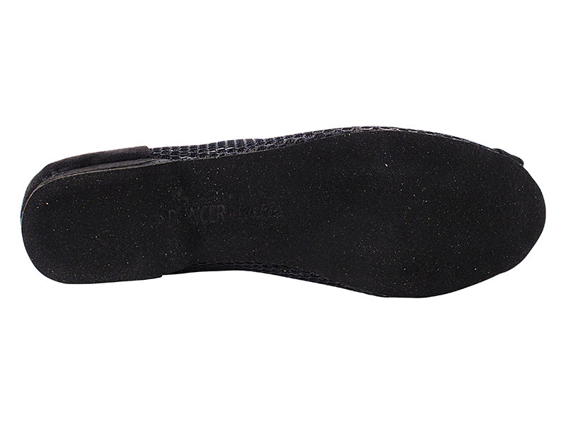 ProComfort30 Black Oxford Nubuck &amp; Black Mesh with flat EVA heel in the photo