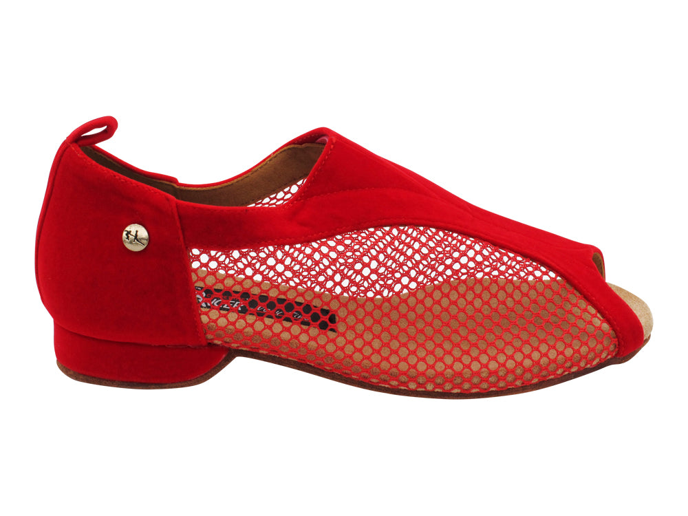 ProComfort30 Red Oxford Nubuck &amp; Red Mesh with flat EVA heel in the photo