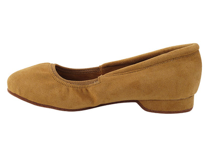 Procomfort20 Brown Oxford Nubuck with flat EVA heel in the photo