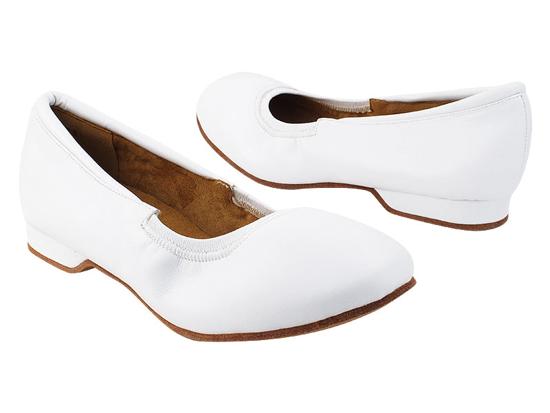 ProComfort20 White Leather with flat EVA heel in the photo