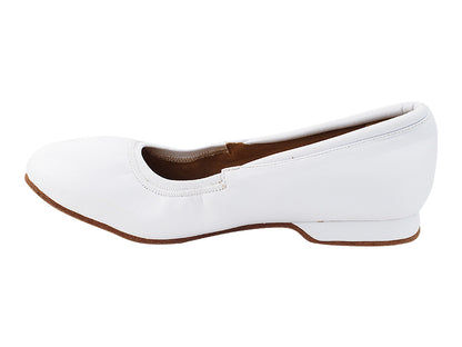 ProComfort20 White Leather with flat EVA heel in the photo